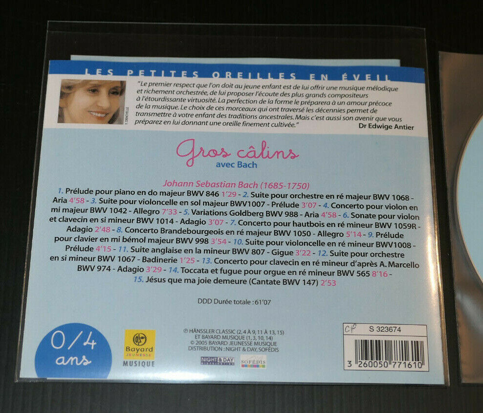 CD GROS CALINS AVEC BACH / 2005