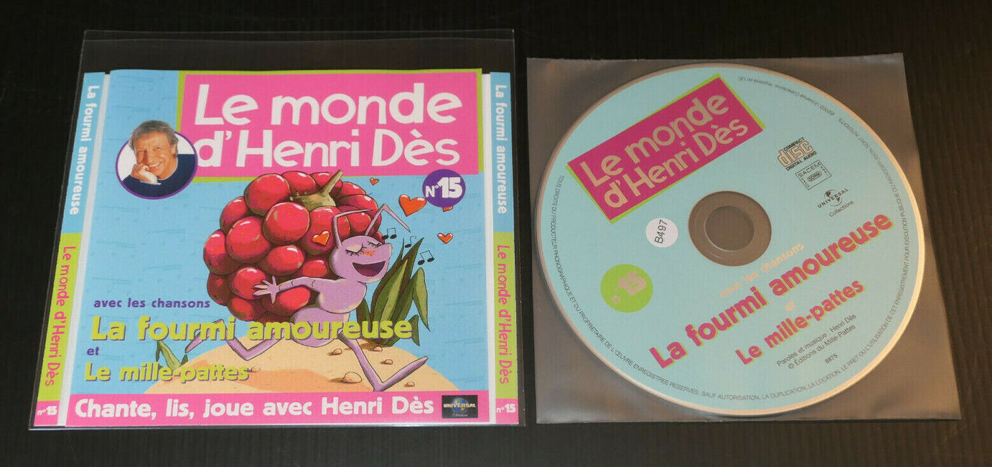 CD LE MONDE D'HENRI DES N°15 / LA FOURMI AMOUREUSE / LE MILLE-PATTES / 2003