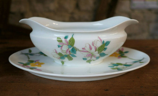 SAUCIERE PORCELAINE DE LIMOGES MAGNOLIA VIEUX CHINE 18e SIECLE LIMOUGEAUDS