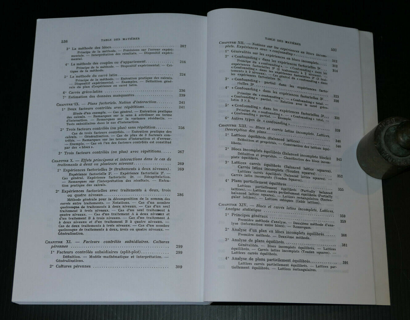 METHODES STATISTIQUES EN BIOLOGIE ET EN AGRONOMIE / A. VESSEREAU 1992