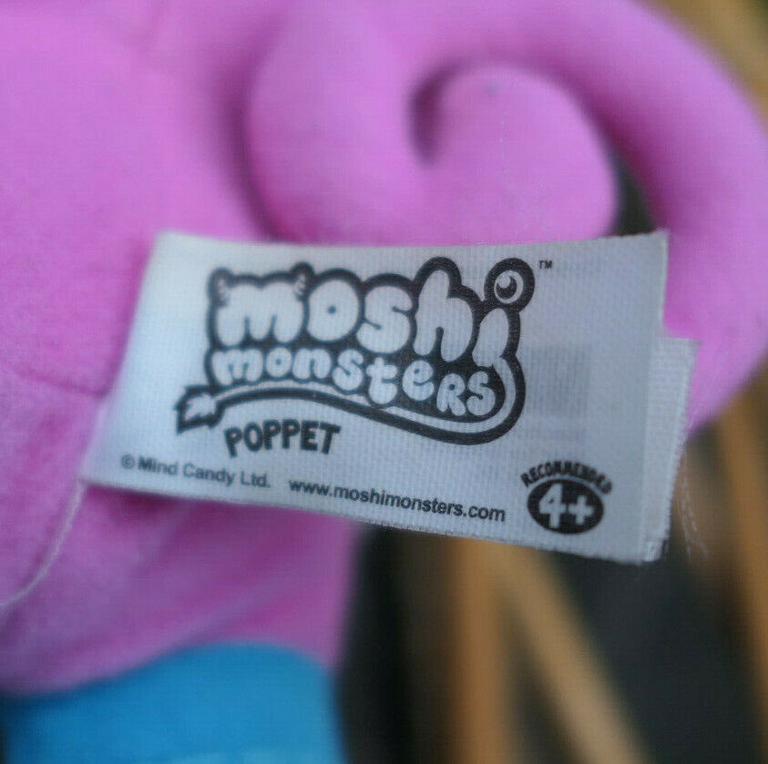 PELUCHE MOSHI MONSTERS POPPET VIVID TOYS 2011 PLUSH