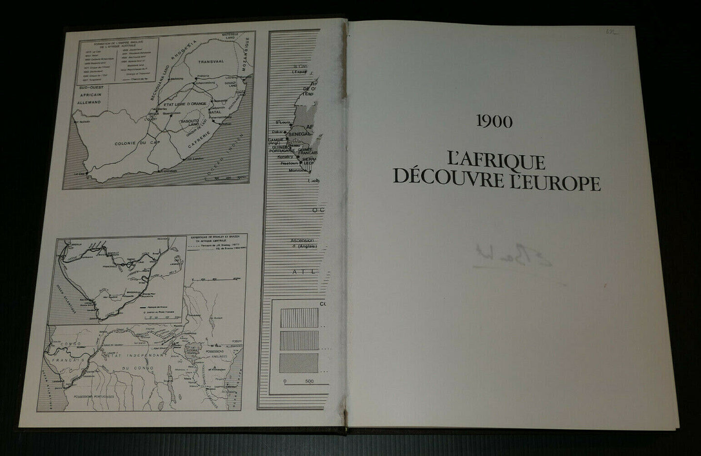 1900 L'AFRIQUE DECOUVRE L'EUROPE / ERIC BASCHET EO NUMEROTEE SIGNEE 1978 PHOTOS