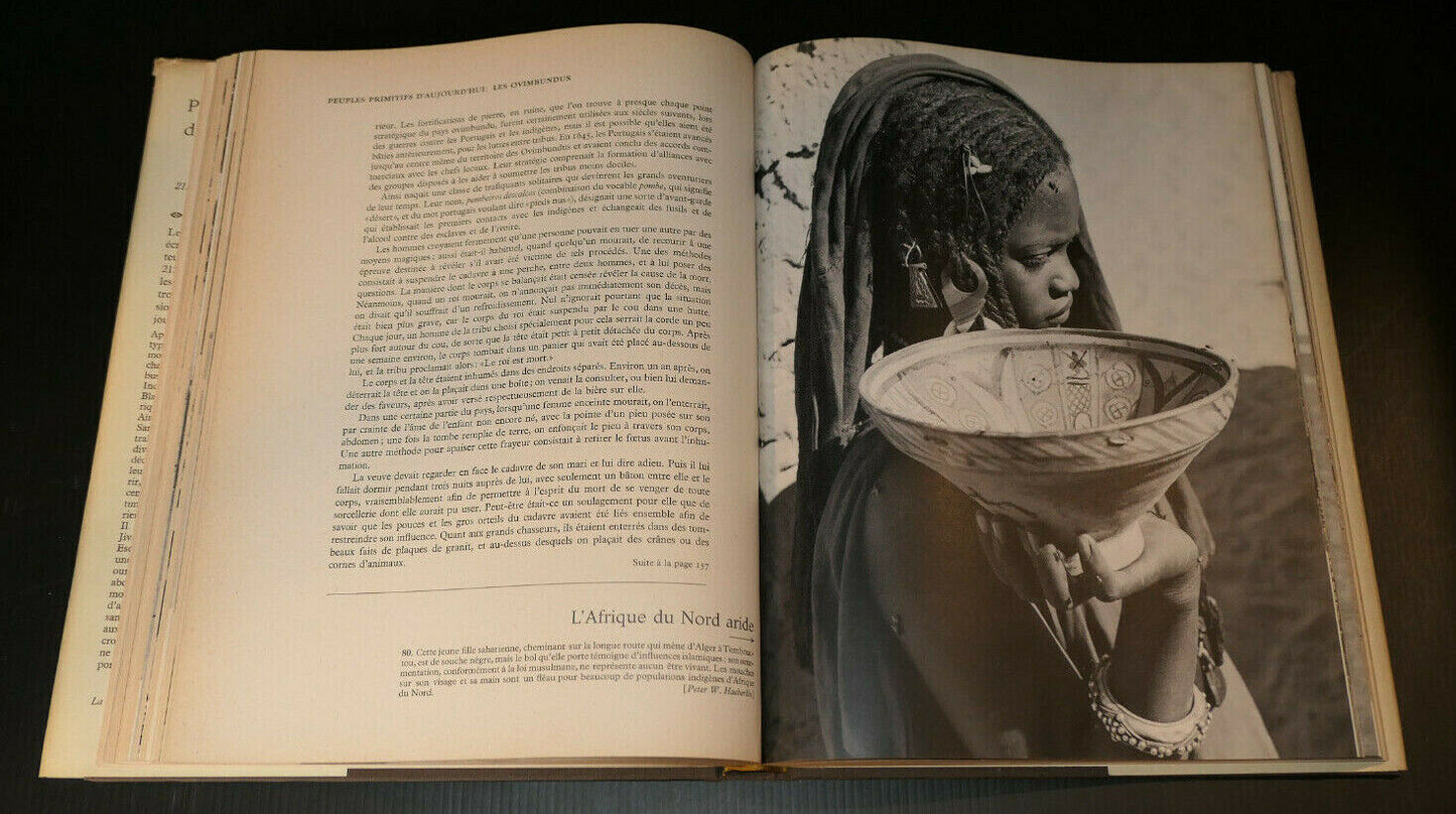 PEUPLES PRIMITIFS D'AUJOURD'HUI / EDWARD WEYER JR HORIZONS DE FRANCE 1961 PHOTOS