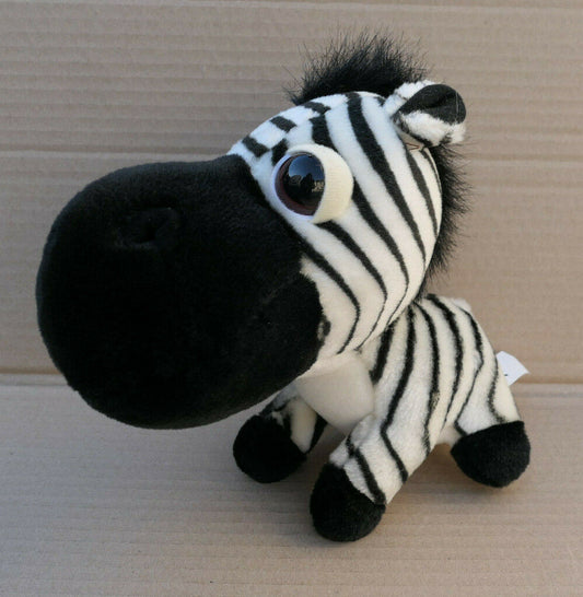 LOT DE 3 PELUCHES BIG HEADZ CHIEN HIPPOPOTAME ZEBRE PLUSH TOY