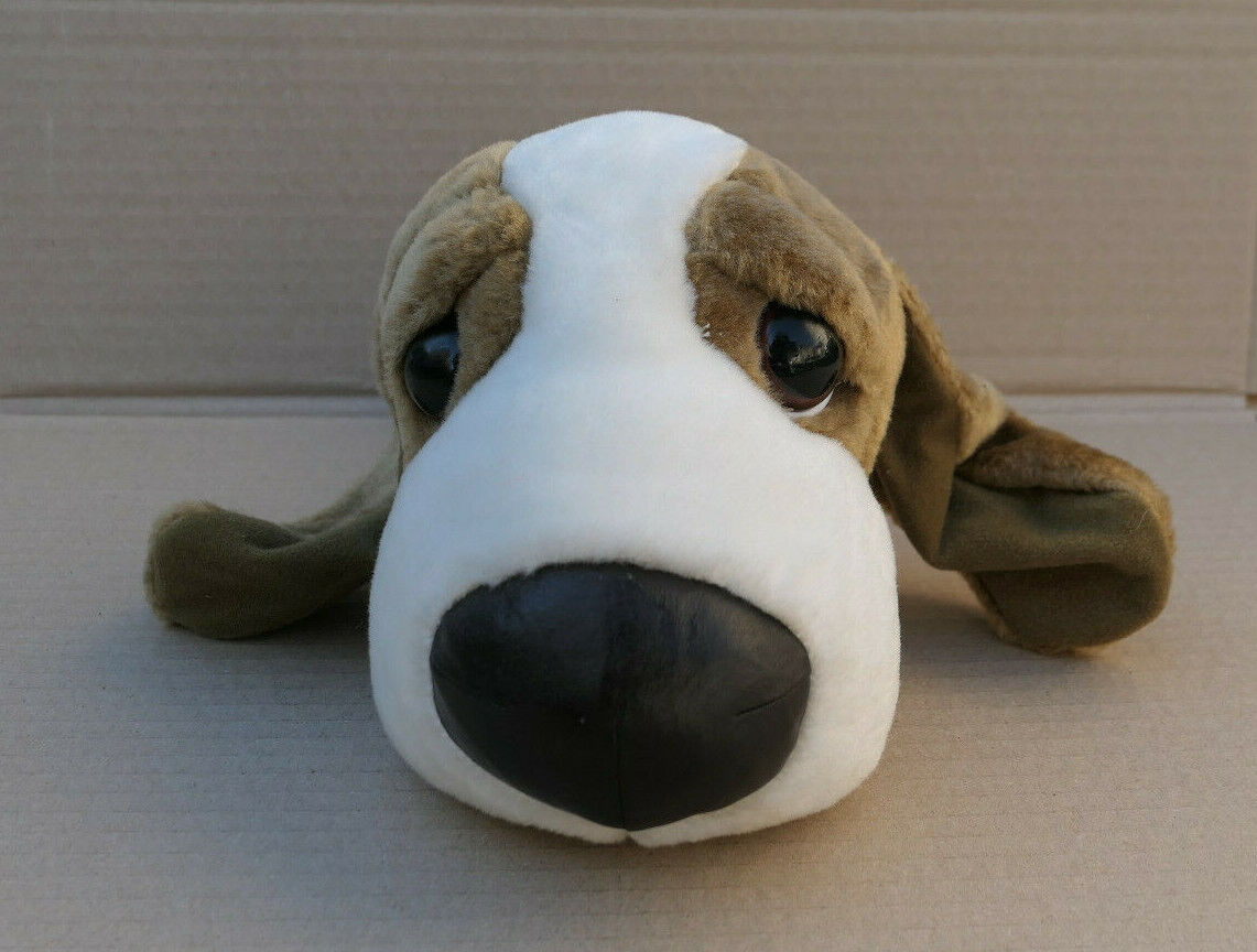 LOT DE 3 PELUCHES BIG HEADZ CHIEN HIPPOPOTAME ZEBRE PLUSH TOY