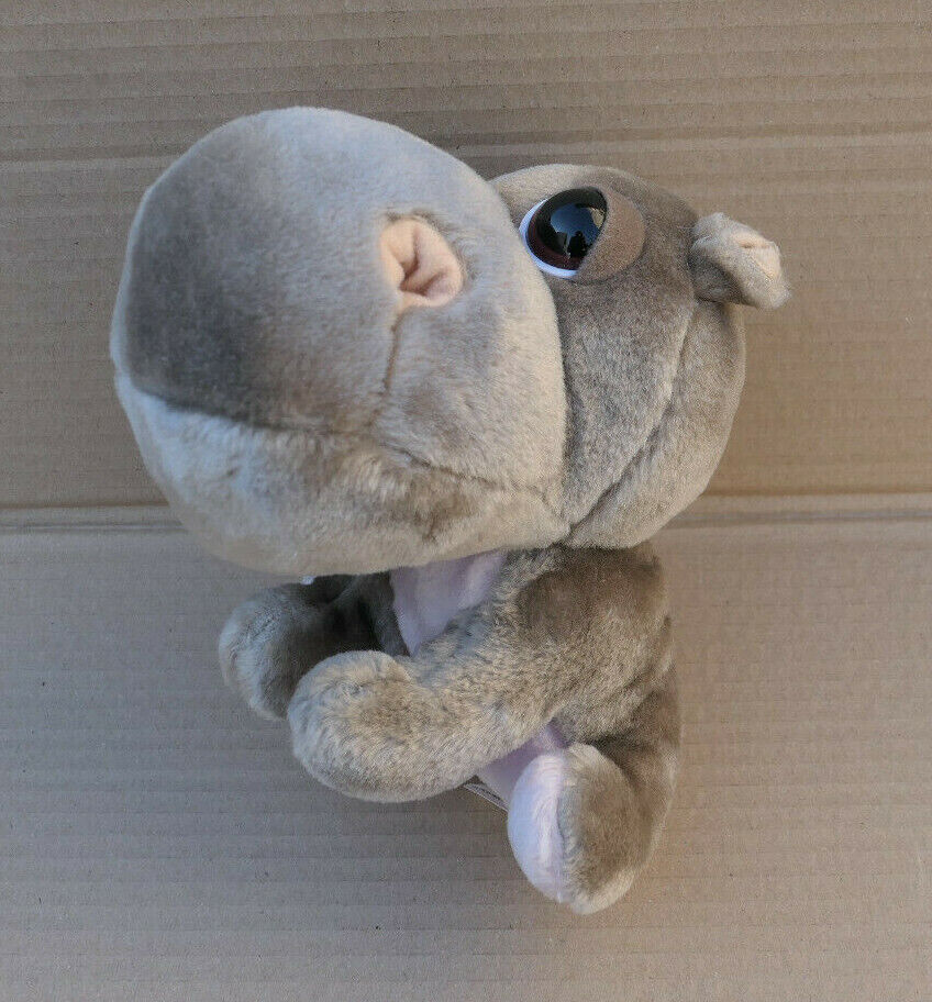LOT DE 3 PELUCHES BIG HEADZ CHIEN HIPPOPOTAME ZEBRE PLUSH TOY