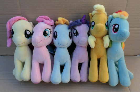 LOT DE 6 PELUCHES MY LITTLE PONY PLUSH STUFFED TOY HASBRO
