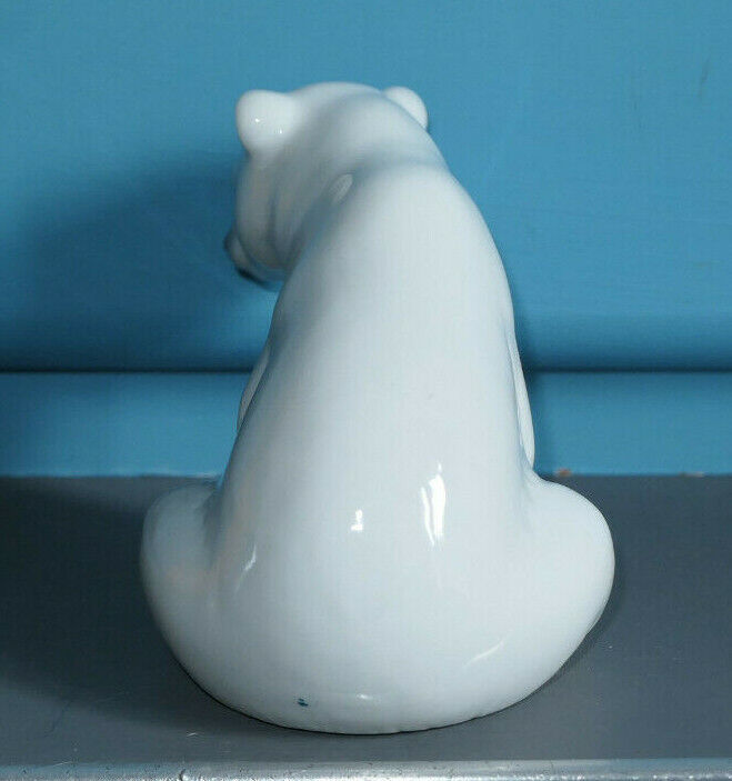 OURS POLAIRE PORCELAINE LOT 2 POLAR BEARS LLADRO SPAIN PORCELAIN