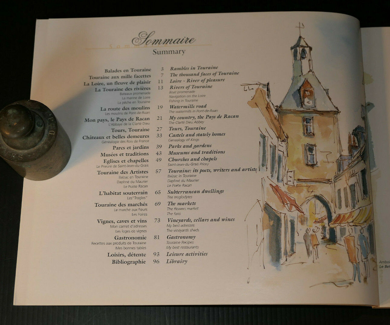 BALADES EN TOURAINE / RAMBLES IN TOURAINE / YVES DE SAINT JEAN / PEINTURE 2000