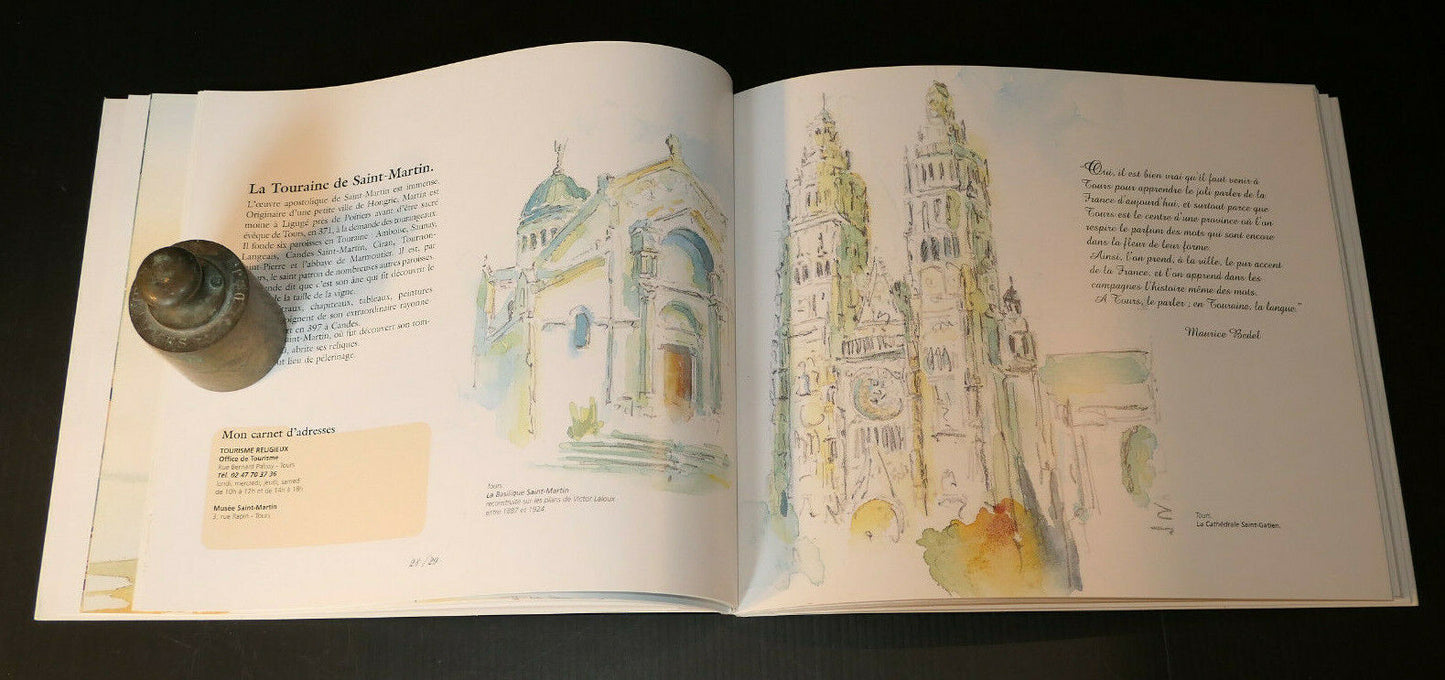 BALADES EN TOURAINE / RAMBLES IN TOURAINE / YVES DE SAINT JEAN / PEINTURE 2000