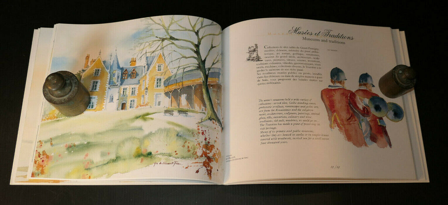 BALADES EN TOURAINE / RAMBLES IN TOURAINE / YVES DE SAINT JEAN / PEINTURE 2000