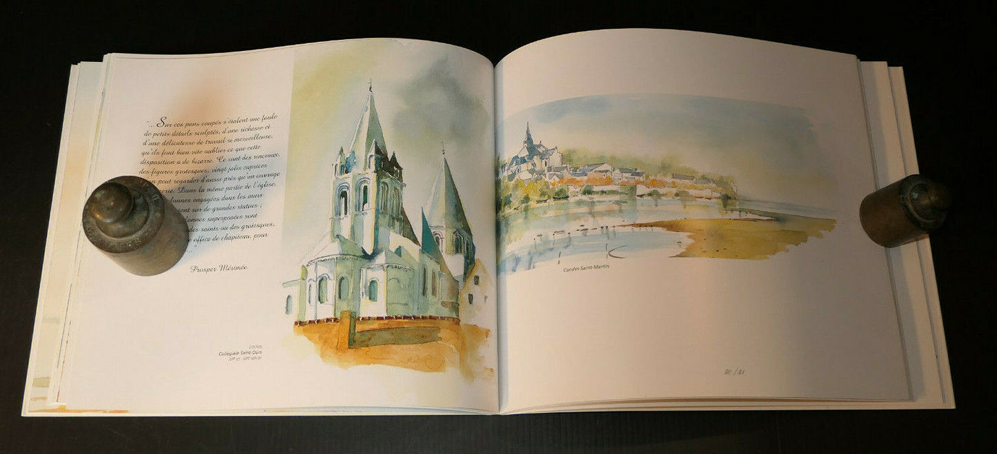 BALADES EN TOURAINE / RAMBLES IN TOURAINE / YVES DE SAINT JEAN / PEINTURE 2000