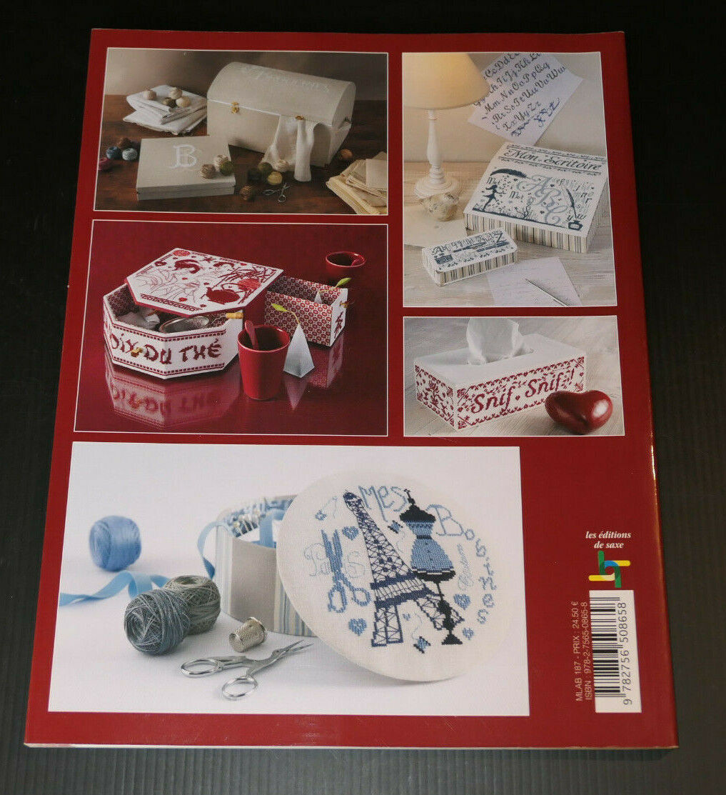 CARTONNAGE & POINT DE CROIX / BRODE ET CARTONNE / LES EDITIONS DE SAXE 2012