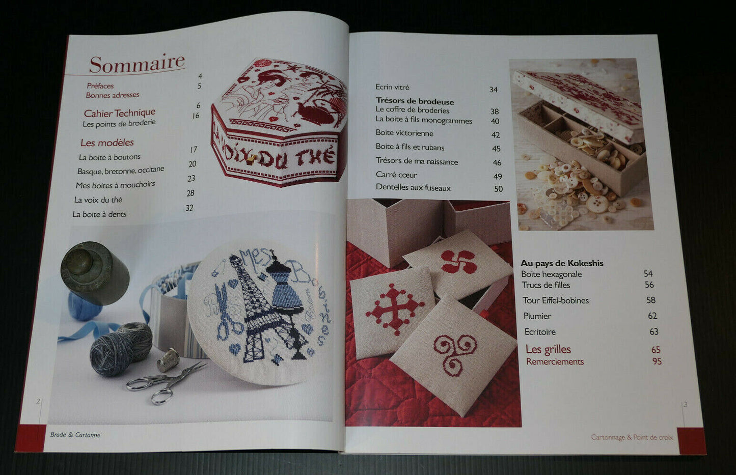 CARTONNAGE & POINT DE CROIX / BRODE ET CARTONNE / LES EDITIONS DE SAXE 2012