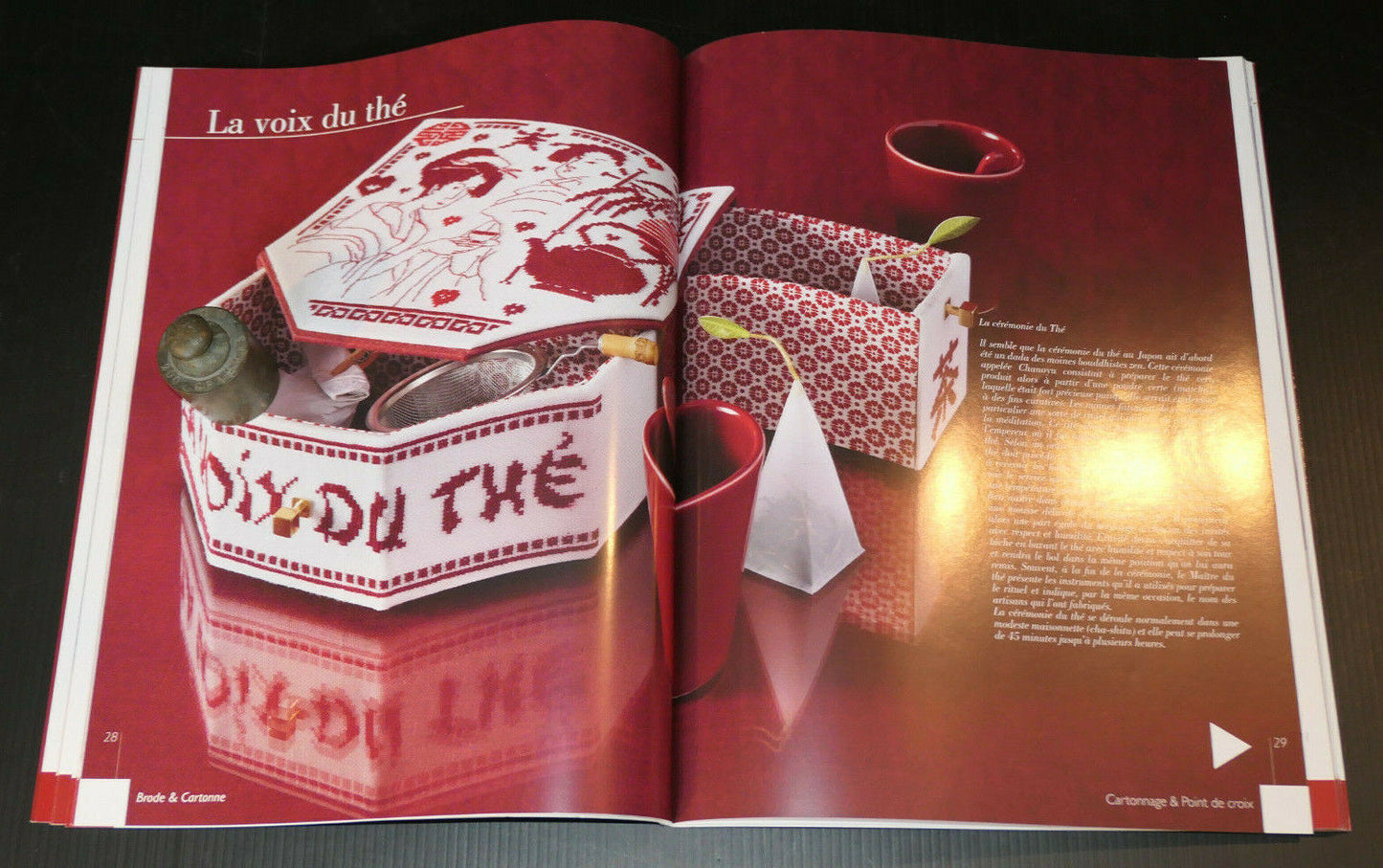 CARTONNAGE & POINT DE CROIX / BRODE ET CARTONNE / LES EDITIONS DE SAXE 2012