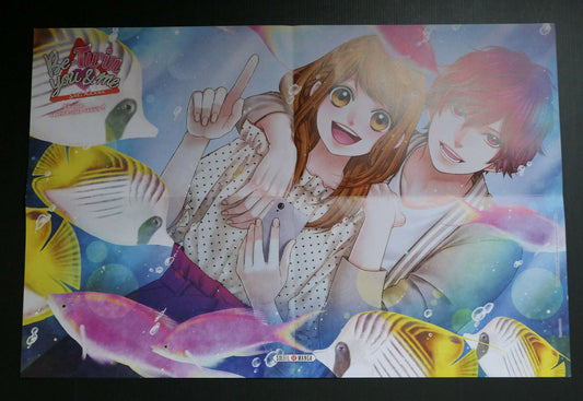 AFFICHE POSTER PROMO MANGA BE TWIN YOU & ME / COME TO ME WEDDING / 2017