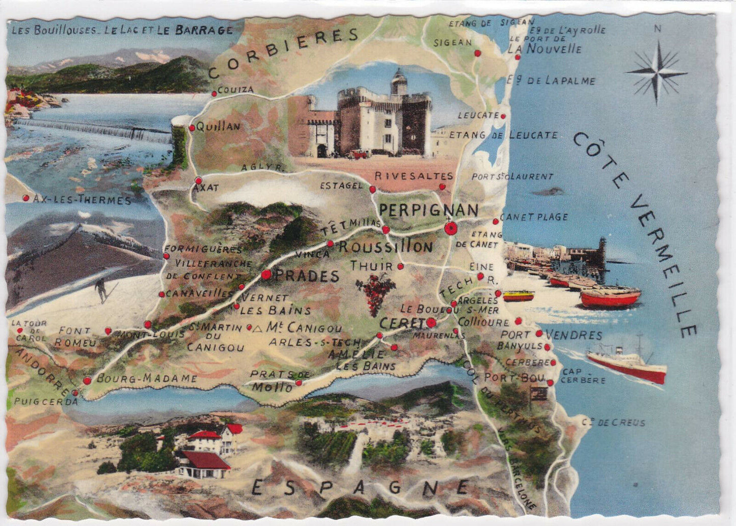 CARTE POSTALE COULEUR CPSM LA COTE VERMEILLE