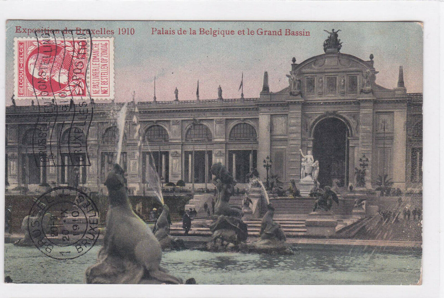 CARTE POSTALE ANCIENNE CPA EXPOSITION UNIVERSELLE 1910 PALAIS DE LA BELGIQUE