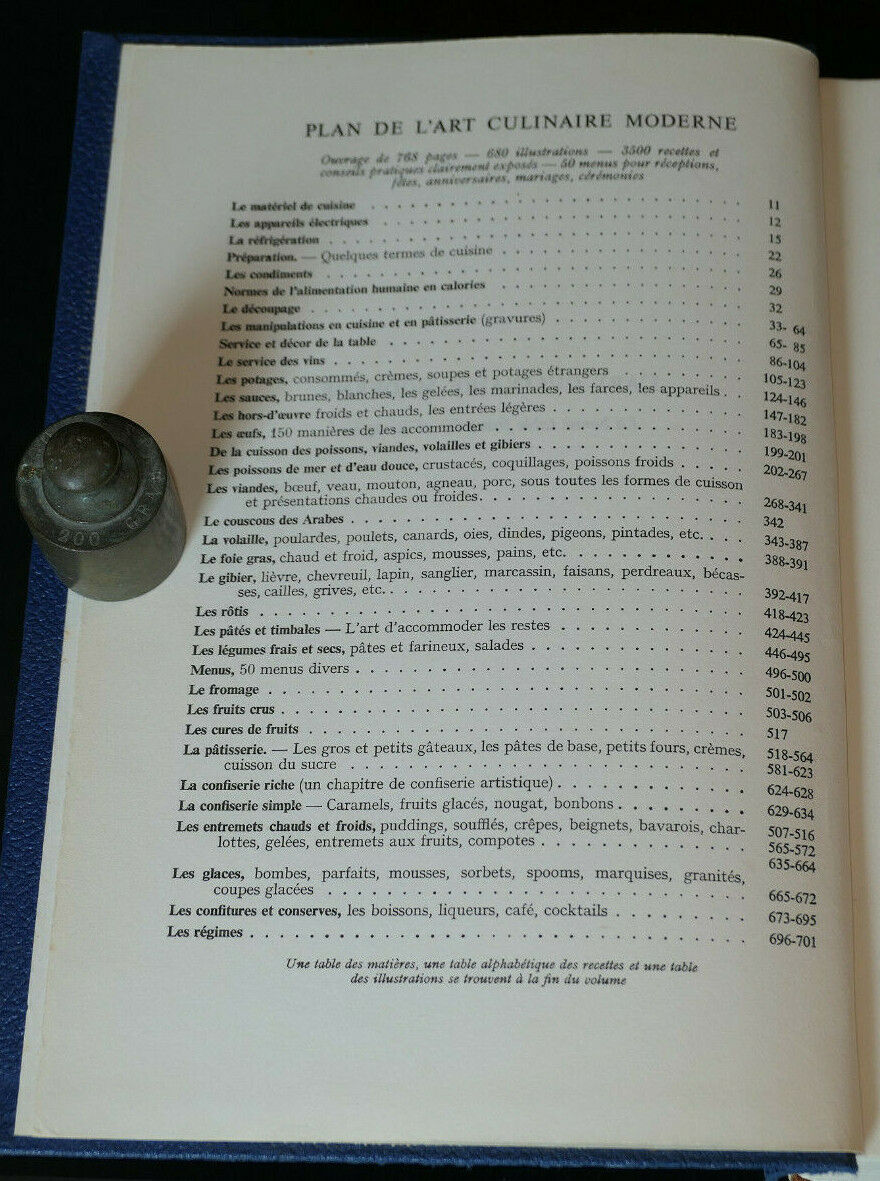 L'ART CULINAIRE MODERNE LA BONNE TABLE FRANCAISE ET ETRANGERE / RENE KRAMER 1962
