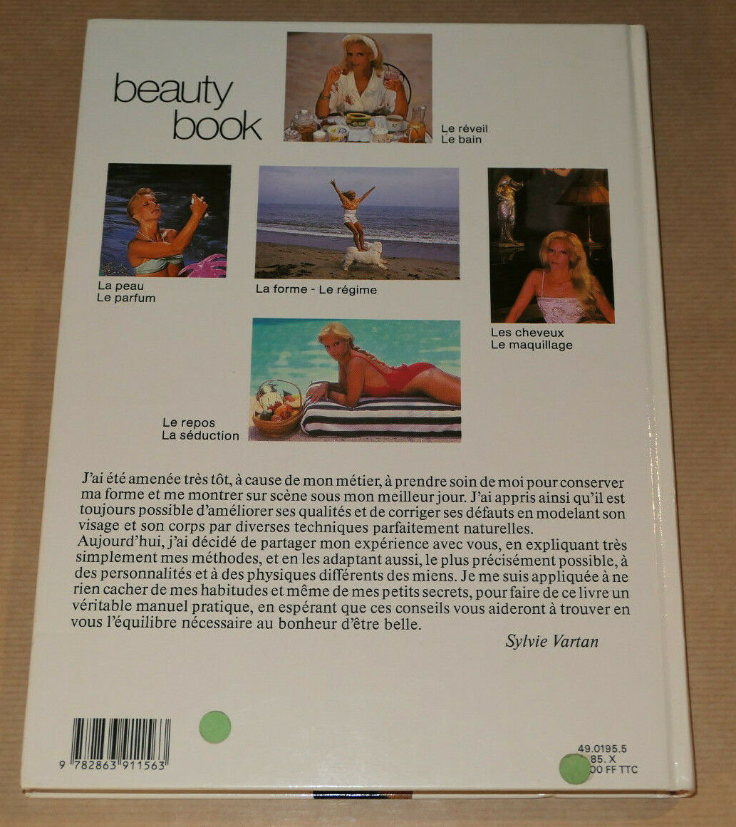 SYLVIE VARTAN / BEAUTY BOOK / FORME REGIME MAQUILLAGE CHEVEUX SEDUCTION / 1985