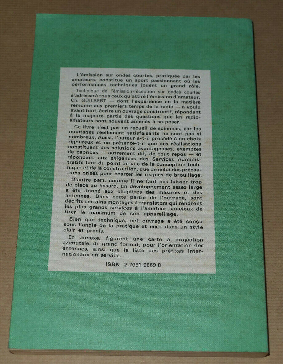 TECHNIQUE DE L'EMISSION-RECEPTION SUR ONDES COURTES / EDITIONS RADIO 1976