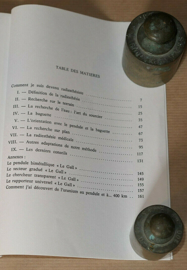 TOUTE LA RADIESTHESIE EN NEUF LECONS / MAURICE LE GALL / DERVY-LIVRES 1988