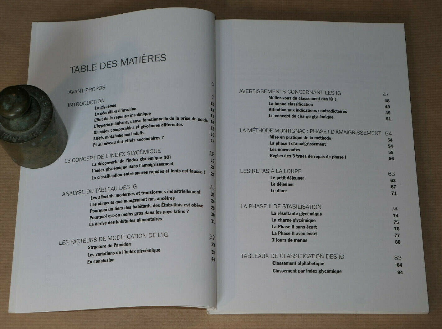IG REGIME INDEX GLYCEMIQUE / METHODE MONTIGNAC / ALPEN 2013 / NUTRITION SANTE