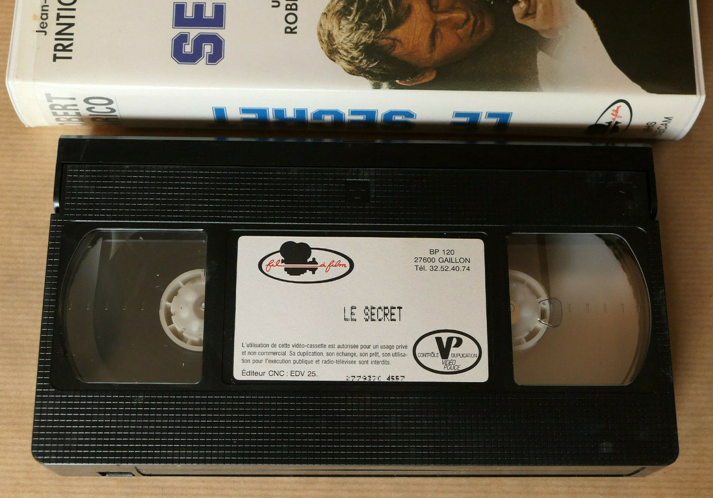 VHS CASSETTE VIDEO LE SECRET ROBERT ENRICO TRINTIGNANT JOBERT NOIRET 1974