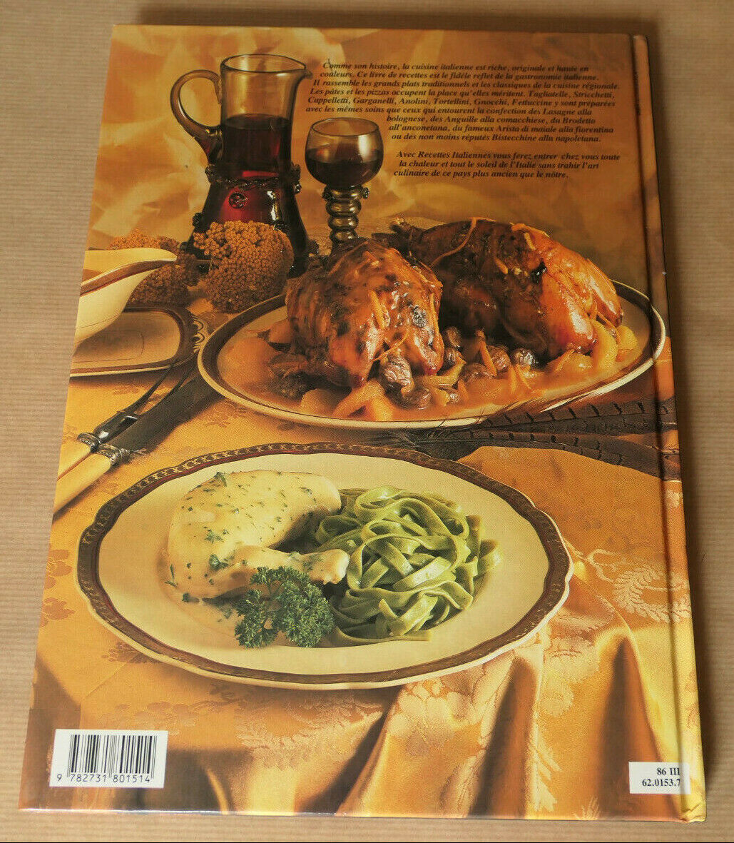 RECETTES ITALIENNES / SCOTTO DI VETTIMO / GASTRONOMIE CUISINE ITALIE PHOTOS 1986