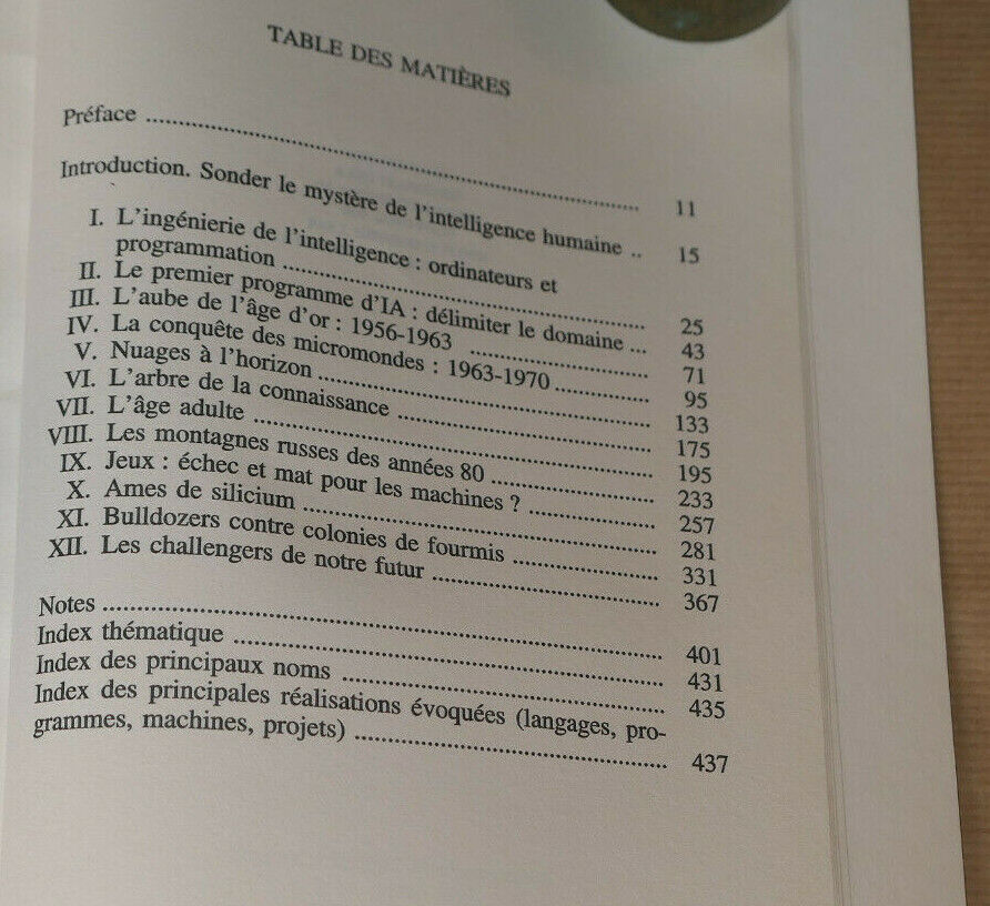 A LA RECHERCHE DE L'INTELLIGENCE ARTIFICIELLE / DANIEL CREVIER / SCIENCE 1997