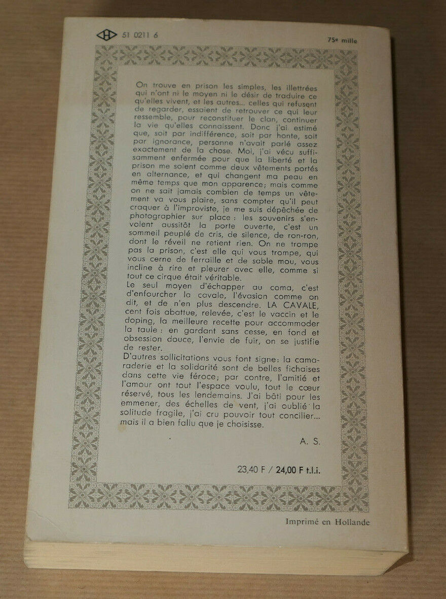 LA CAVALE / ALBERTINE SARRAZIN / JEAN-JACQUES PAUVERT 1965