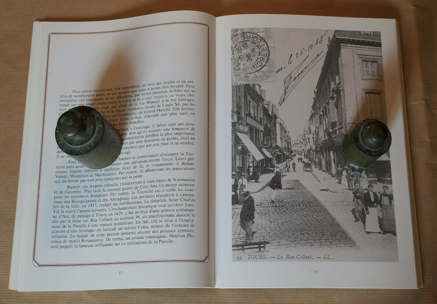 TOURS D'AUTREFOIS / JEAN CHEDAILLE / EDITIONS HORVATH 1981 / HISTOIRE PHOTOS