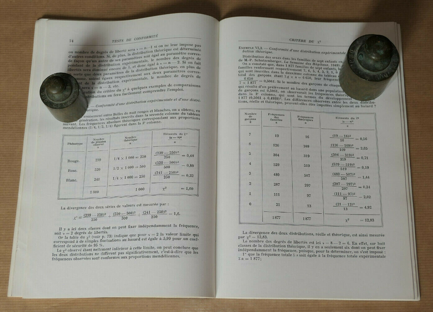 INITIATION AUX METHODES STATISTIQUES EN BIOLOGIE / LAMOTTE / MASSON & CIE 1971