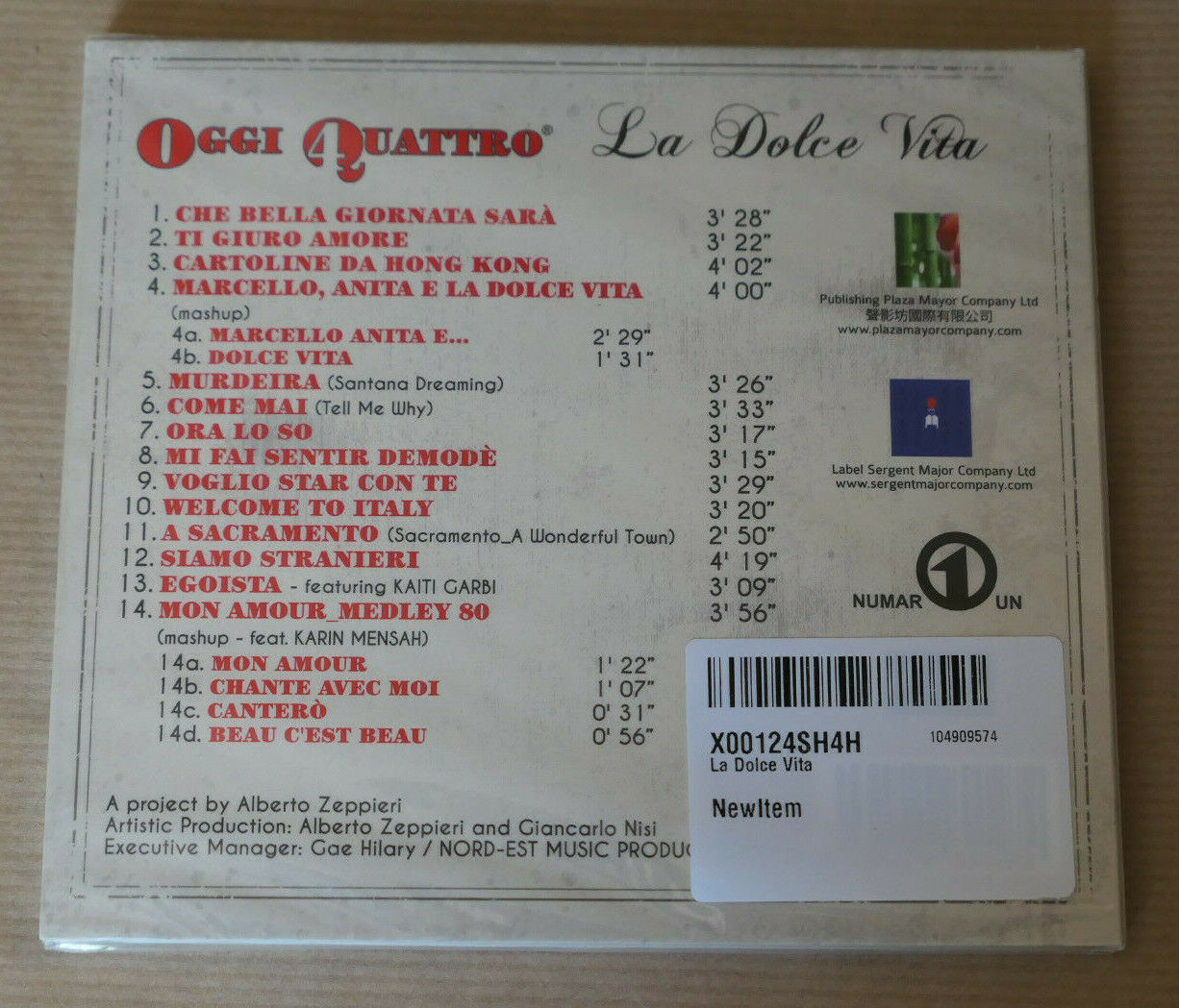 CD OGGI QUATTRO / LA DOLCE VITA / MINT & SEALED