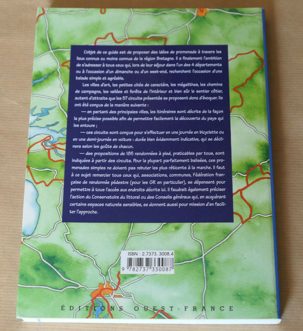 LES PLUS BEAUX ITINERAIRES DE DECOUVERTE DE LA BRETAGNE RANDONNEES CIRCUITS 2002
