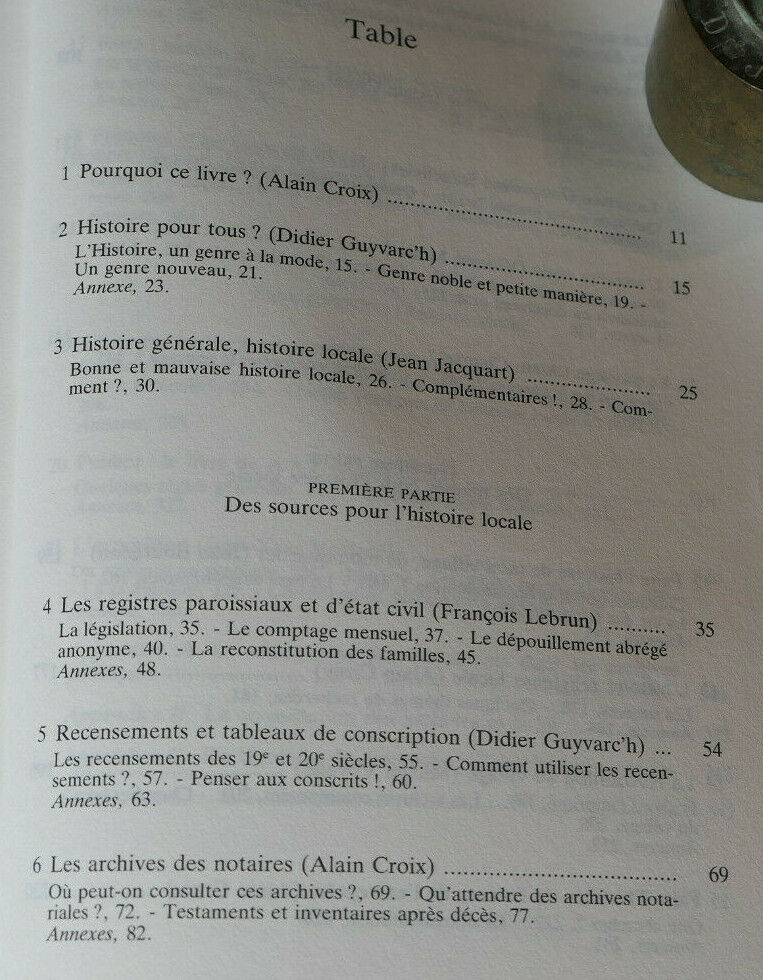 GUIDE DE L'HISTOIRE LOCALE / SEUIL 1990 / METHODE CONSEILS ARCHIVES DOCUMENTS