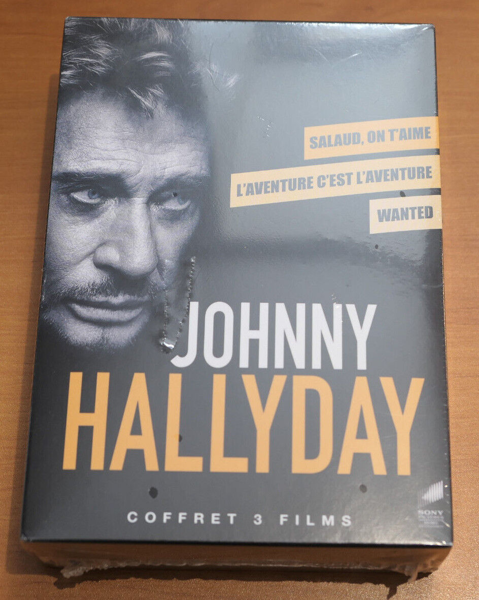 COFFRET 3 FILMS DVD / JOHNNY HALLYDAY / NEUF