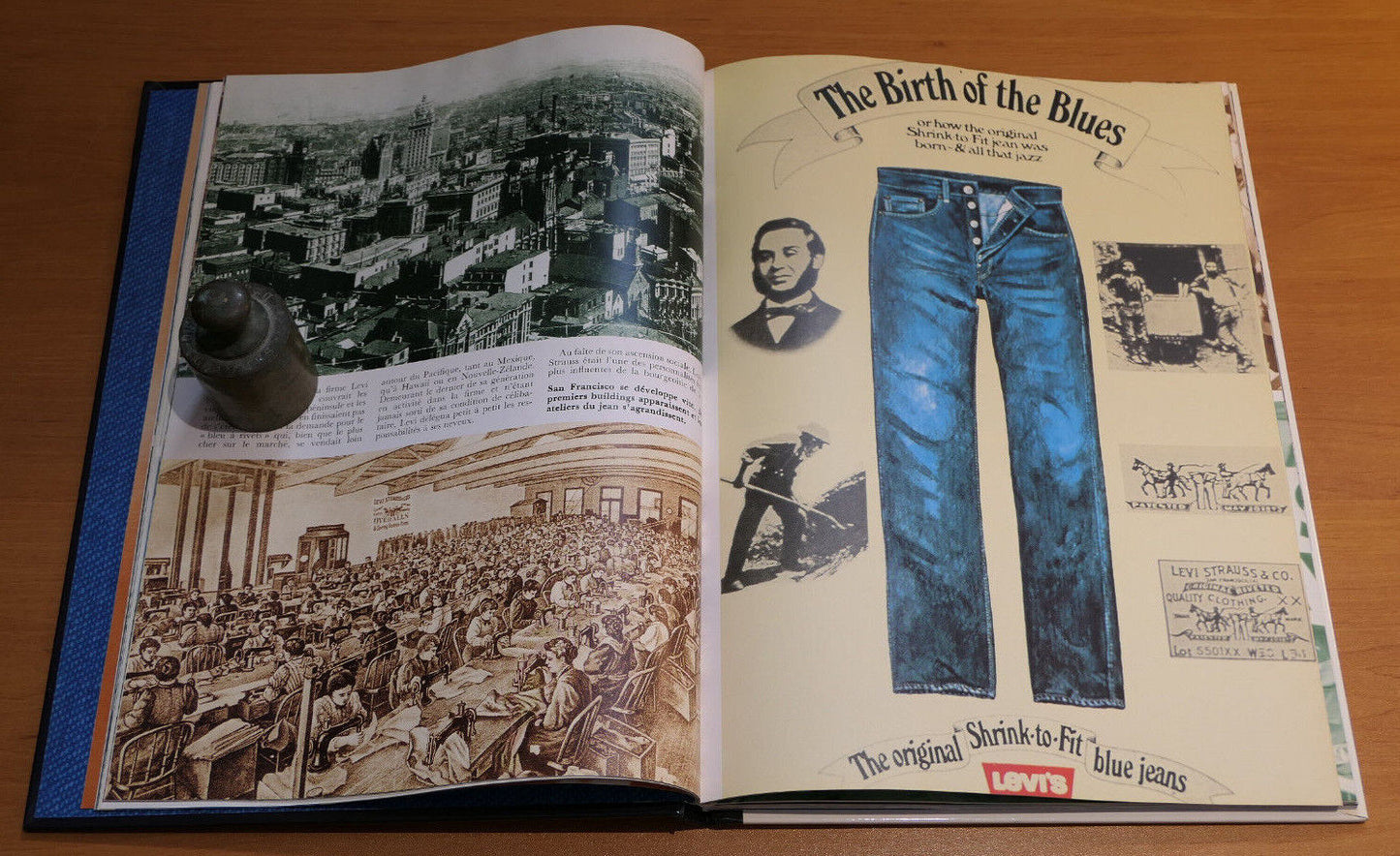 LE FABULEUX ROMAN DU JEAN LEVI'S STORY / HISTOIRE MODE PHOTOS LEVI STRAUSS 1990