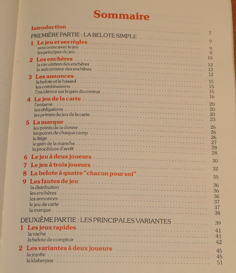 LA BELOTE / RICHARD LEWY BRIGITTE LEFEBVRE / HATIER 1987