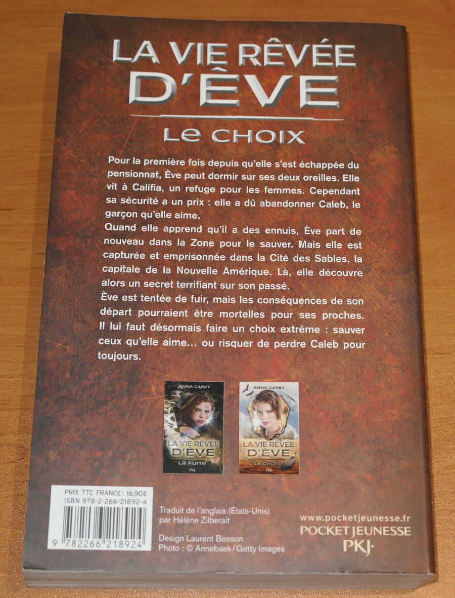 ANNA CAREY / LA VIE REVEE D'EVE / LE CHOIX / PKJ 2016