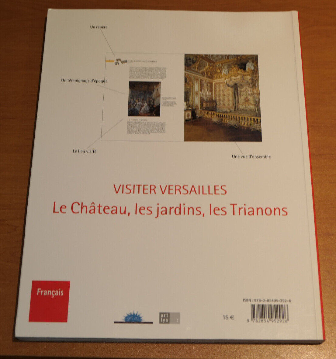 VISITER VERSAILLES / ARTLYS 2007 / PLANS CHATEAU JARDINS TRIANONS / FRANCAIS