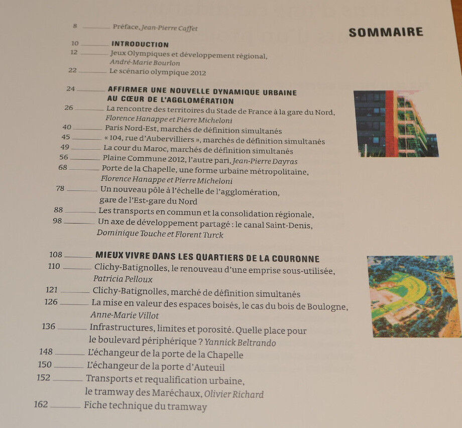 PARIS PROJET 36/37 / RENOUVELLEMENT URBAIN ET JEUX OLYMPIQUES / URBANISME 2005