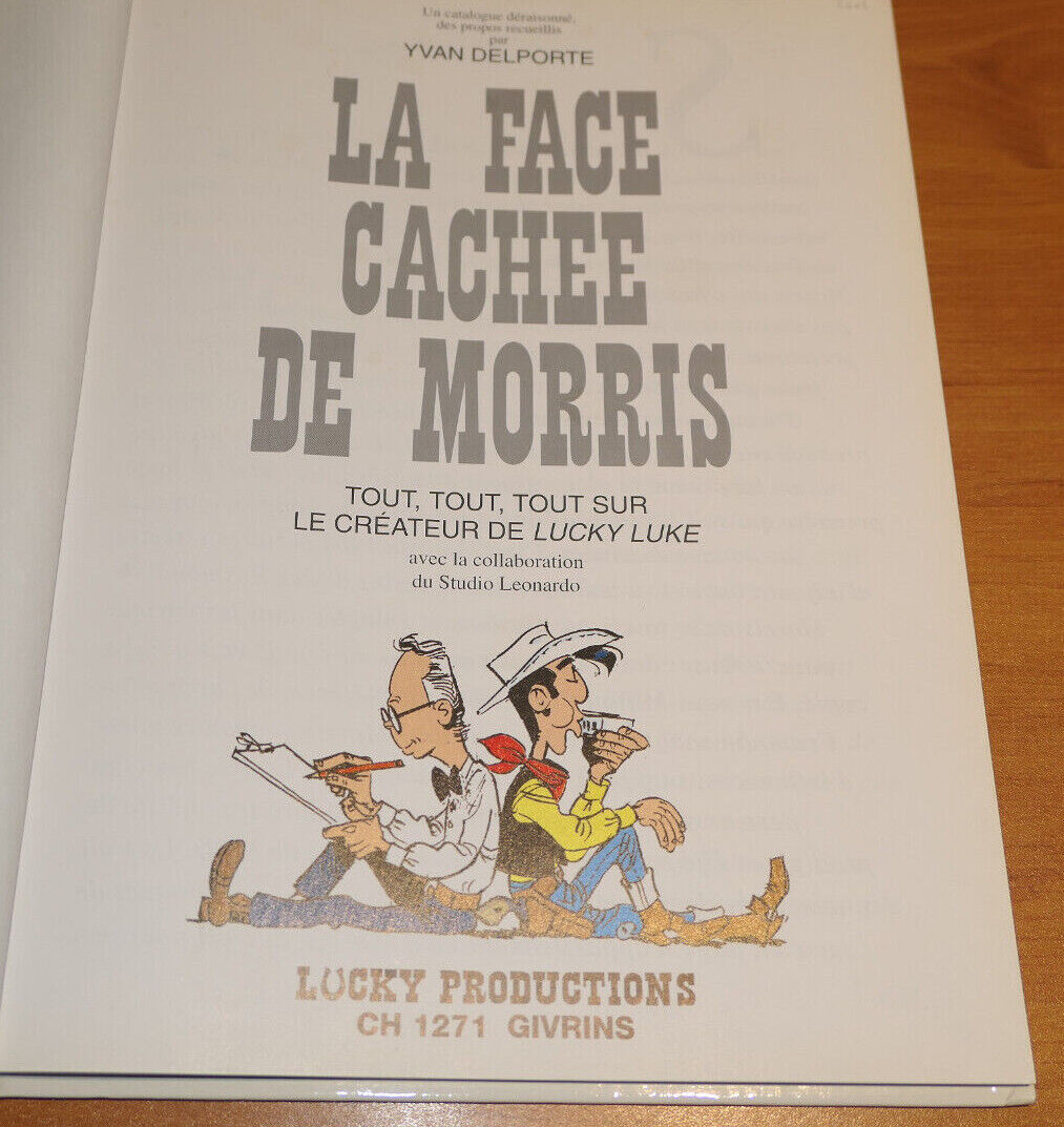 LA FACE CACHEE DE MORRIS / LUCKY LUKE / YVAN DELPORTE / HORS-COMMERCE