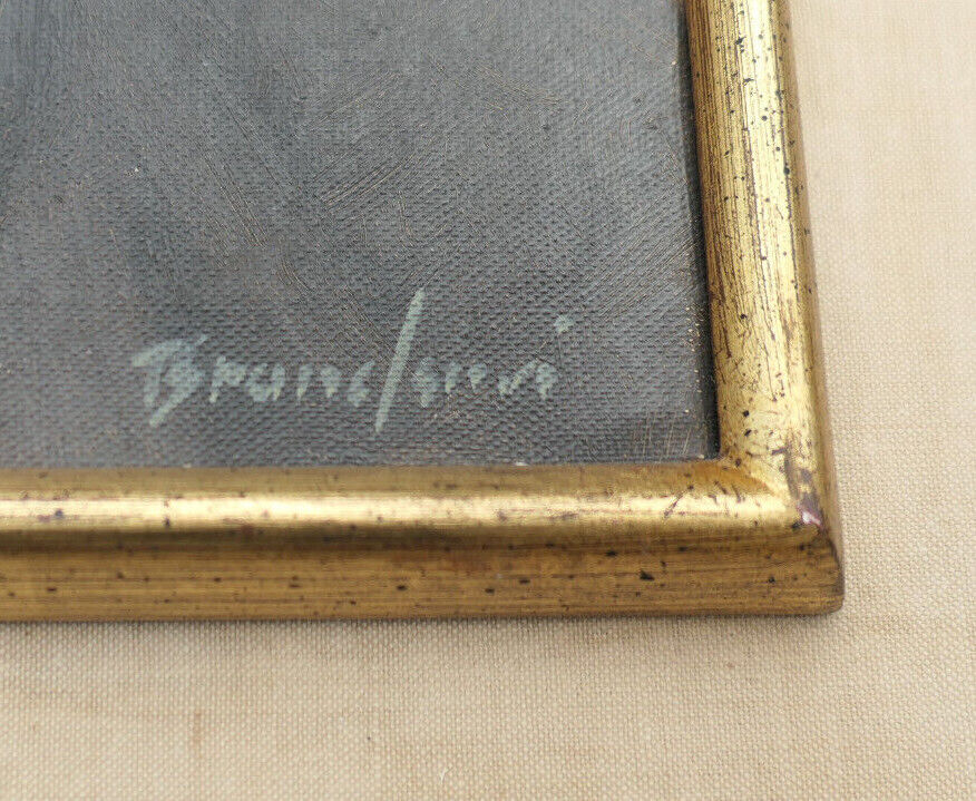 TABLEAU SIGNE PEINTURE HST PORTRAIT HOMME PAYSAN A LA PIPE / SIGNED