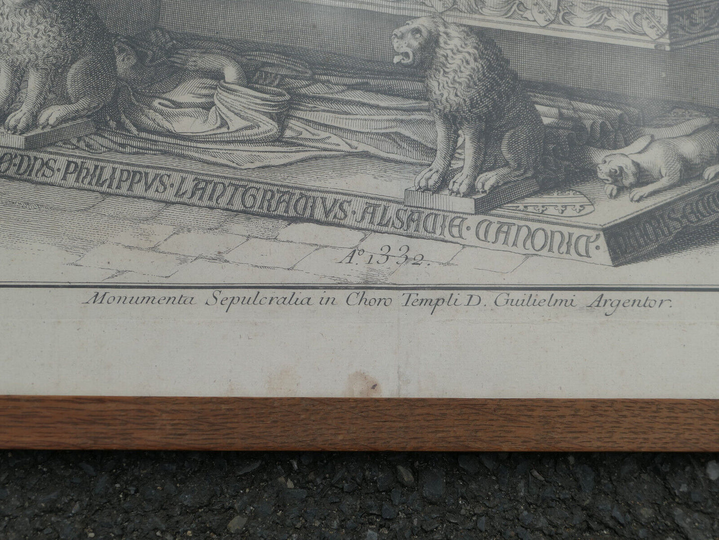 ANCIENNE GRAVURE XVIIIe ALSACE ALSATIA ILLUSTRATA 1761 HISTOIRE SCEAUX LATIN