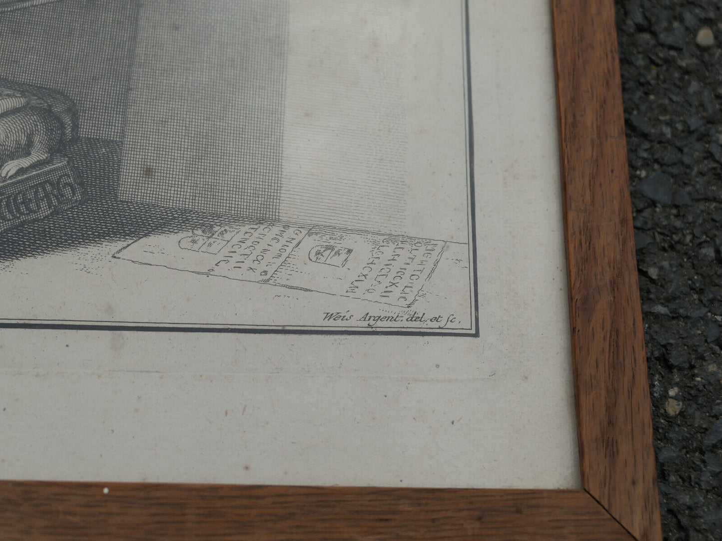 ANCIENNE GRAVURE XVIIIe ALSACE ALSATIA ILLUSTRATA 1761 HISTOIRE SCEAUX LATIN