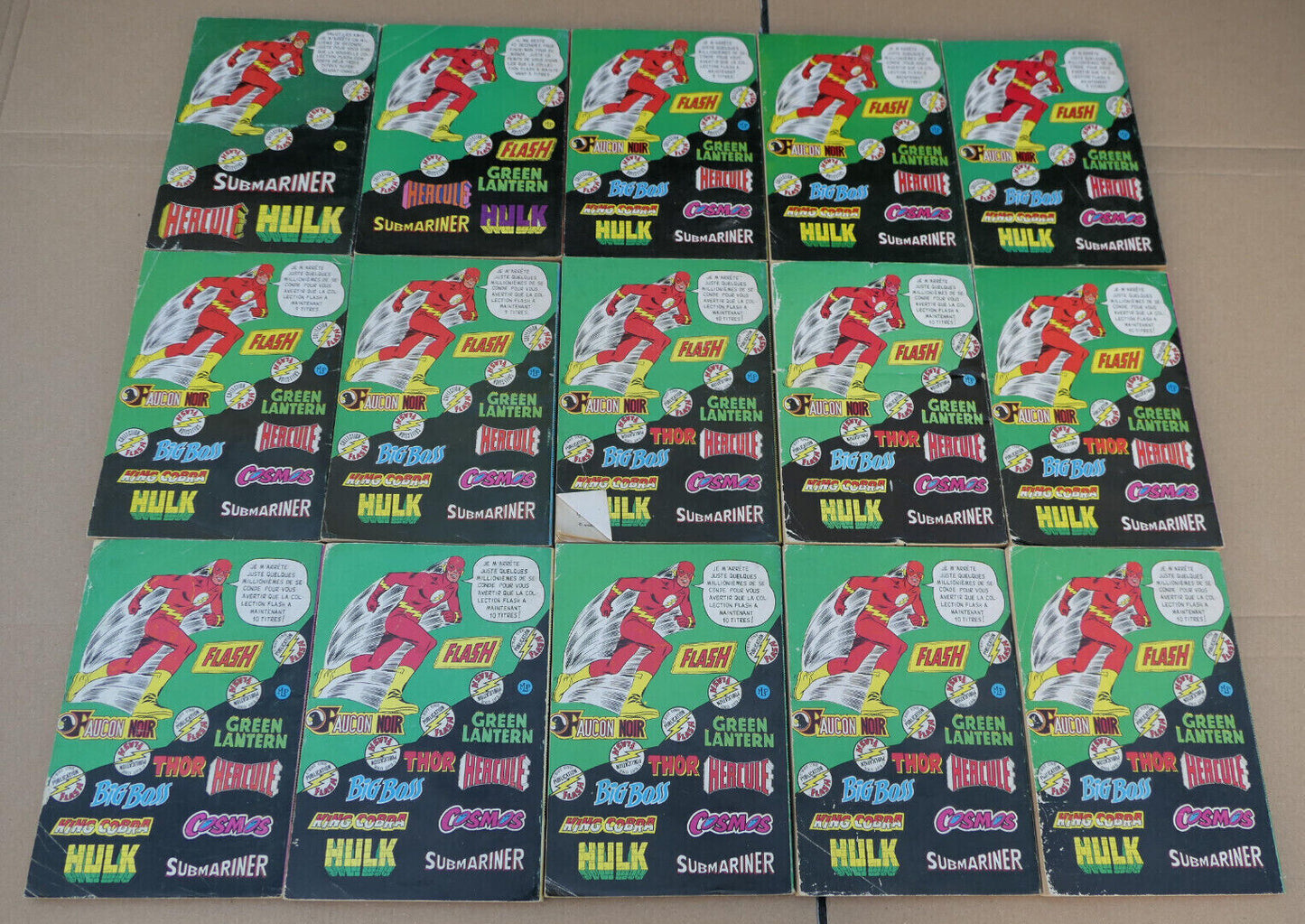 COLLECTION BD PETITS FORMATS SUBMARINER / LOT NUMEROS 1 A 15 / AREDIT 1976-1978
