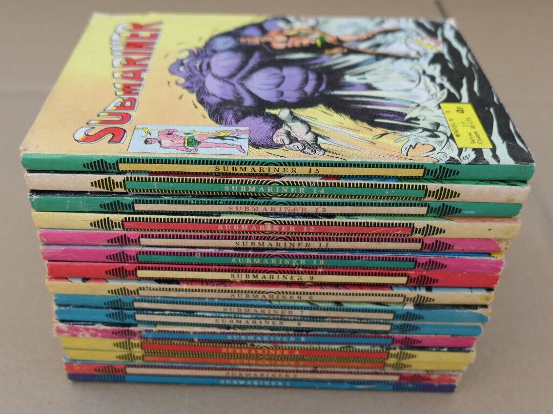COLLECTION BD PETITS FORMATS SUBMARINER / LOT NUMEROS 1 A 15 / AREDIT 1976-1978