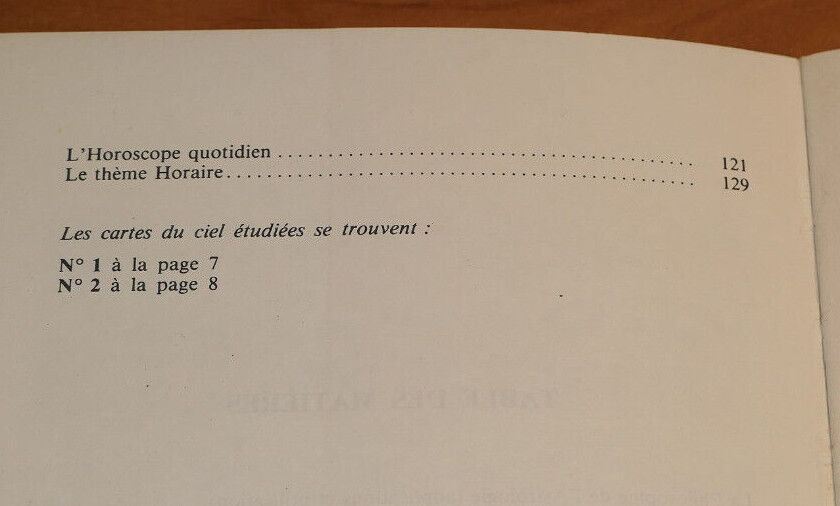 TECHNIQUE DE L'INTERPRETATION LES BASES NATURELLES DE L'ASTROLOGIE TOME 2 / 1990