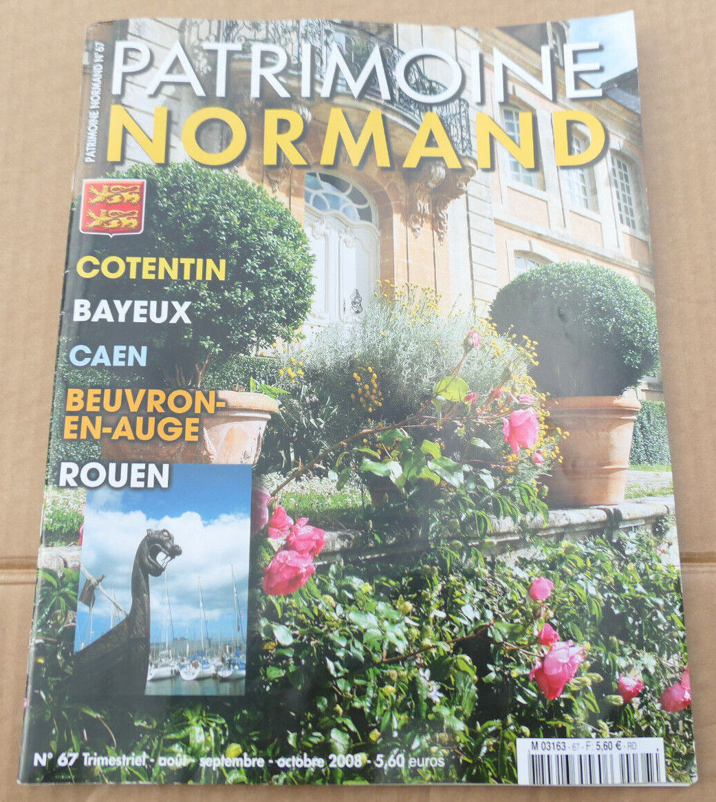 PATRIMOINE NORMAND / LOT 4 REVUES 2008 NUMEROS 67 68 70 71 / HISTOIRE NORMANDIE